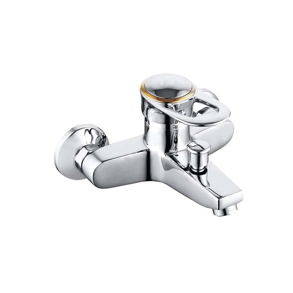TPM-606102-High quality all copper thickened hot and cold water universal bathroom sink golden valve core 40-shower faucet
