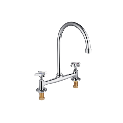 TPM-615106 High-quality all-copper thickened vegetable sink sink vertical hot and cold water-two-hand wheel kitchen faucet