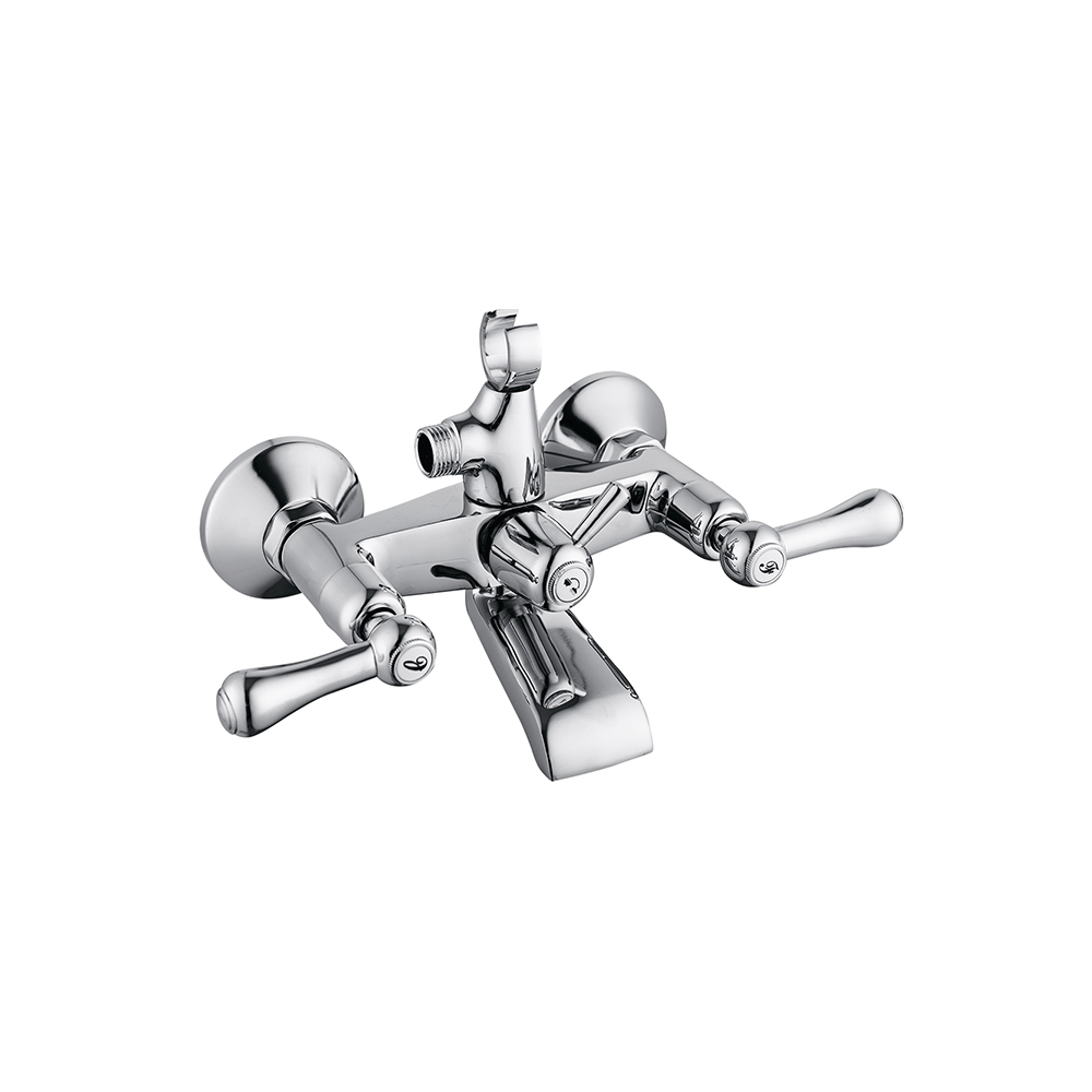 TPM-616102 High quality full copper thickened bathroom hot and cold water-two hand wheel shower faucet