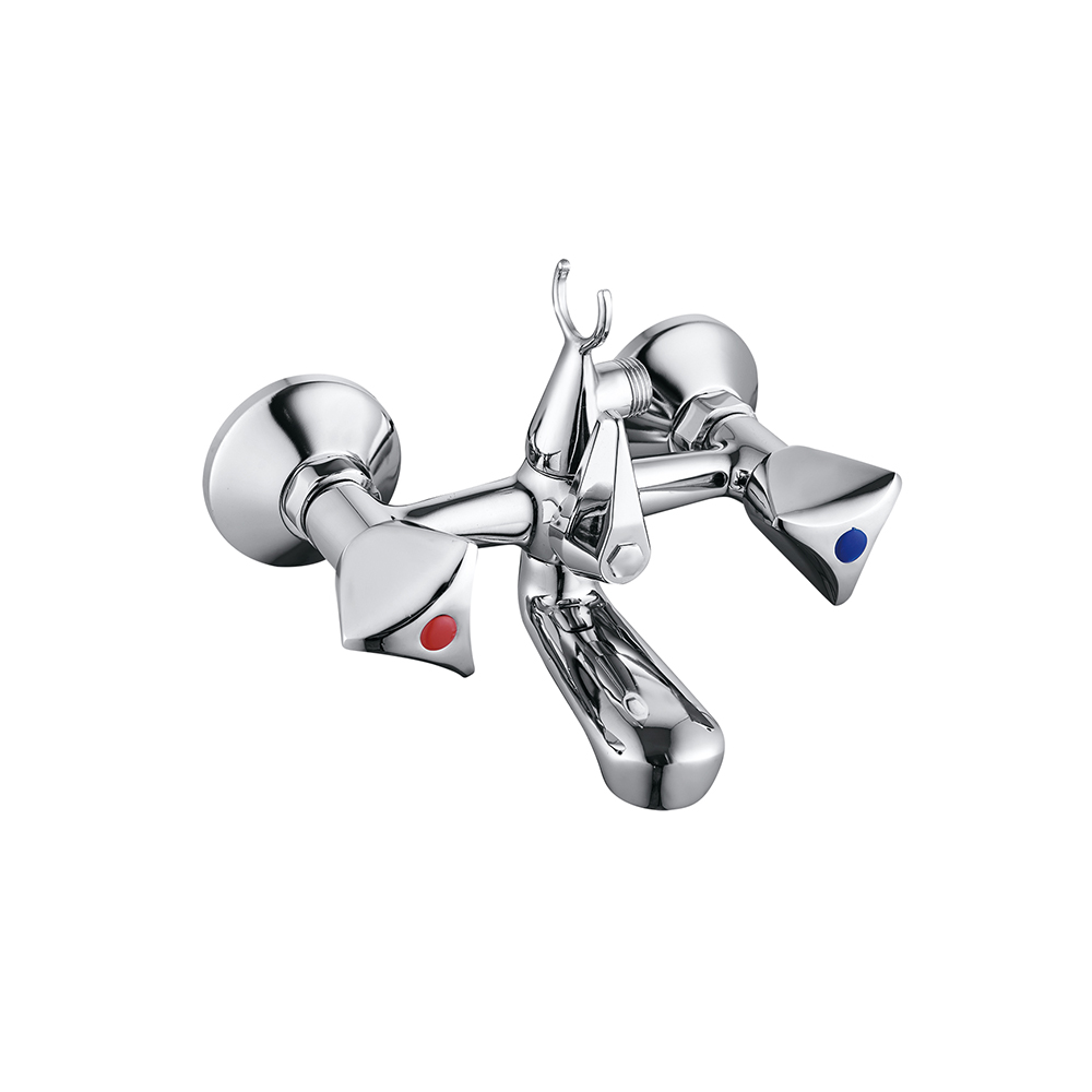 TPM-617103 High quality full copper thickened bathroom hot and cold water-two hand wheel bathtub faucet