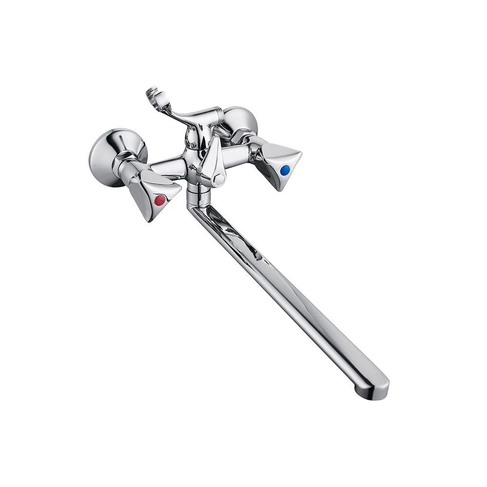 TPM-617104 High quality all copper thickening and lengthening sink wash basin cold and hot water-two hand wheel kitchen faucet