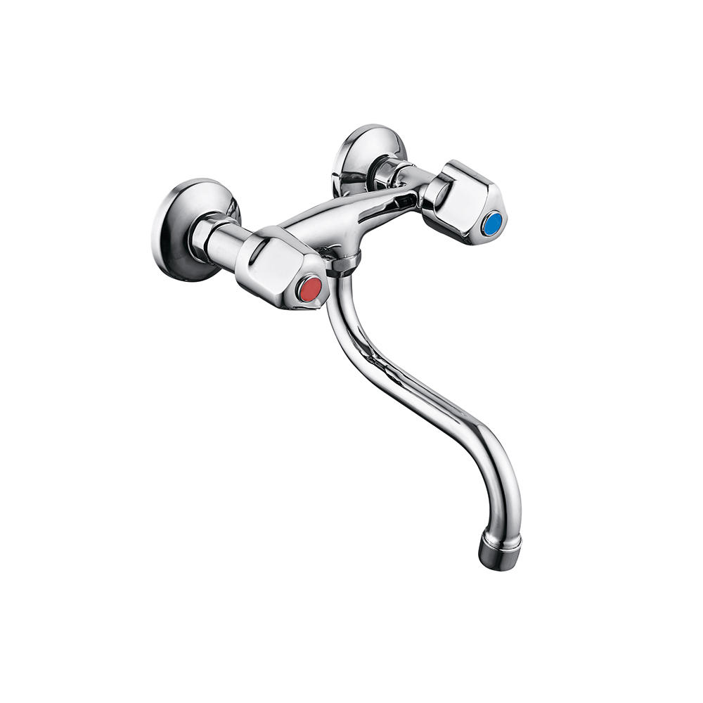 TPM-621106-High quality full copper thickened hot and cold shower bath toilet-two hand wheel shower faucet
